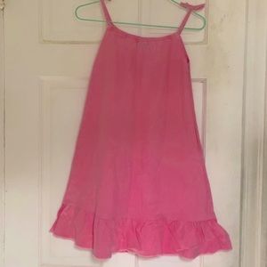Mini Boden girls pink sun dress in size 7-8